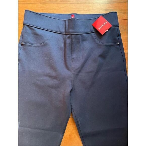 Brand New Spanx Ponte Ankle-Length Leggings Navy Blue Size Medium A309030 - Picture 2 of 11